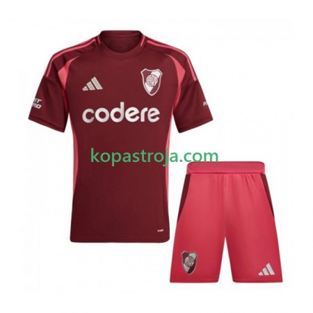Billiga Fotbollströjor CA River Plate Barn Borta tröja 2024/25 Kortärmad